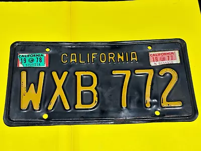 VTG. California Black 1963 License Plate • $39.95