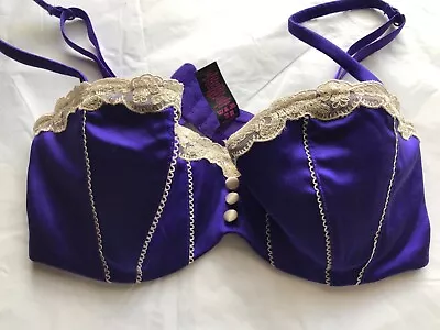 La Senza  Purple Balcony Bra Padded Underwired Womens Bra Lingerie 36B • £12.95