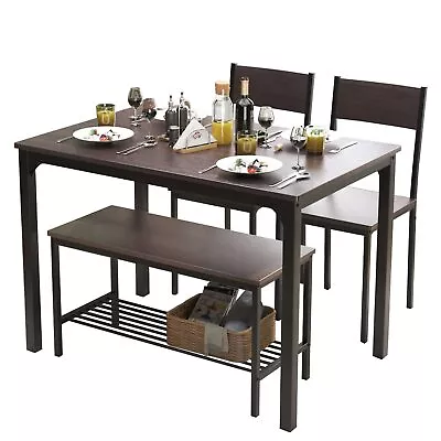 4 Person Dining Table Set43.3 Inch Kitchen Table Set For 42 Chairs With Bac... • $253.23