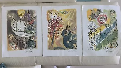 THREE  Marc Chagall Signed  Numbered Limited Edition Litograph Print • $120