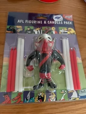 Afl Essendon Figurine And Candles Pack - Cake Topper Mosquito Fleet • $8