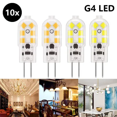 10x G4 LED 2W Capsule Light Bulb 12V 2835 SMD Corn Lamp Replace Halogen Bulb • £9.69