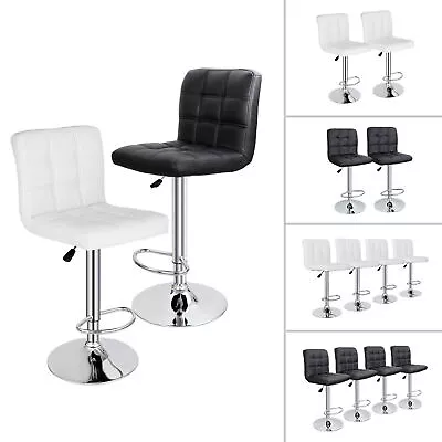 2/4PCS Adjustable Modern Swivel Bar Stools Dining Chair Counter Height 3 Level • $77.58