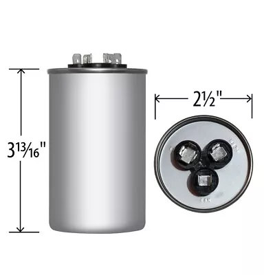 80/7.5 MFD UF Dual Run Capacitor 370 440 Vac Volts AC Motor HVAC 80+7.5 • $28.40