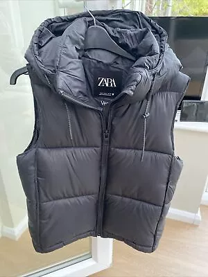 Ladies Zara Puffa Gilet Vest Size Small New Without Tags • £14.95