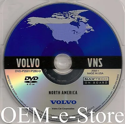 Volvo Navigation DVD U.S Canada Map For 2003 2004 V50 XC70 & Only 2004 Volvo S40 • $69