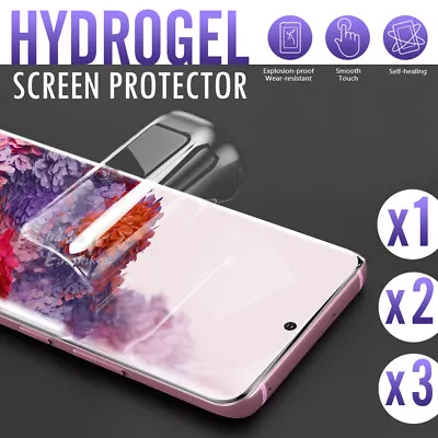 $3.95 • Buy For Samsung Galaxy S20 S10 5G S9 S8 Plus Note 8 9 20 HYDROGEL Screen Protector