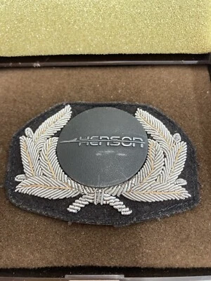 £344.11 • Buy Rare Vint. Henson Commercial Pilot Wings + Hat Emblem W/ Original Balfor Holders