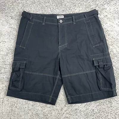 Tommy Bahama Cargo Shorts Mens 40 Black Denim Jeans Adjustable Waist Pockets GUC • $38.89