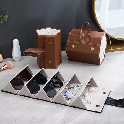 $17.07 • Buy Portable Travel Storage Box Eyeglasses Holder Glasses Organizer Sunglasses Case,
