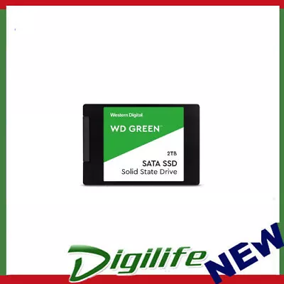 Western Digital WD Green 2TB 2.5  SATA SSD 545R/430W MB/s 80TBW 3D NAND 7mm • $248