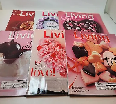 Martha Stewart Living Valentine/February Issues (6) 2008-2013 Entertaining Food  • $37.95