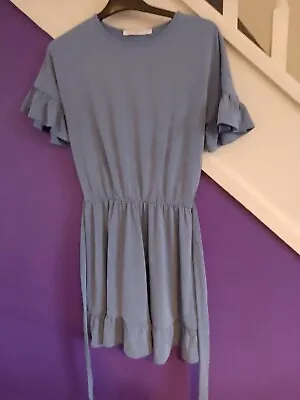 Michelle Keegan Blue Grey Dress Size 8-10 • £8