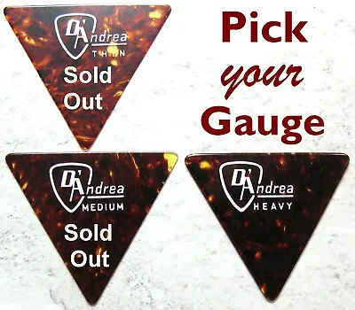1970's Vintage Guitar Pick - D'Andrea Lg Triangle Pick Your Gauge! • $6.99