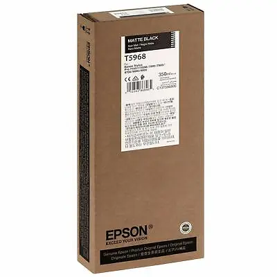Genuine Epson T5968 Matte Black Ink Cartridge For Stylus Pro 9890 9900 7700 9700 • $30.99