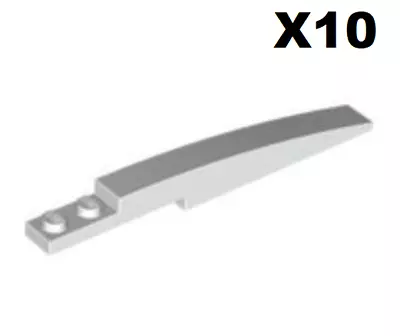 £6.20 • Buy LEGO® Lot 10 White Roof Brick 1 X 10 Brick Curved White 85970 NEW