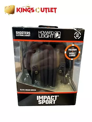 Howard Leight R-01526 Impact Sport Electronic Earmuff  Green • $48.88