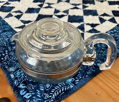 * Vintage Pyrex Flameware Glass 6 Cup Teapot # 8336 * Excellent ! • $29