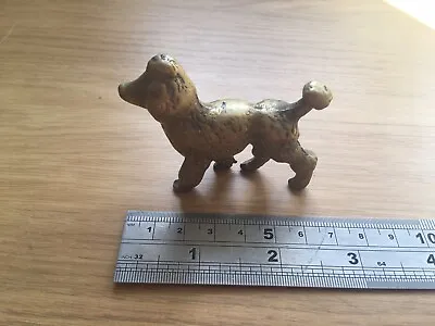 £4.99 • Buy Brass Bronze Metal Dog Poodle Figurine Figure Ornament Vintage Miniature 2.5”