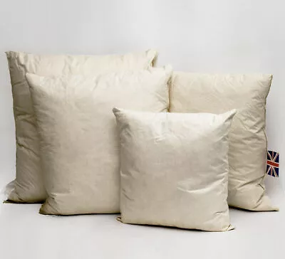 £7.99 • Buy 17  X17  (43CM X 43CM) Duck Feather Cushion Inner Insert Pad Fillers Scatters