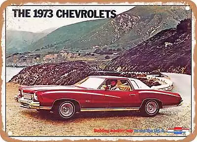 METAL SIGN - 1973 Chevy Monte Carlo Vintage Ad • $21.95