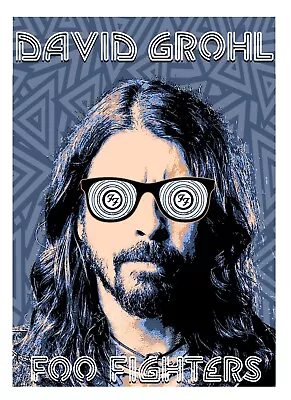 $30 • Buy Foo Fighters Dave Grohl Concert Poster Signed & #ed By Scott James Limited 1500