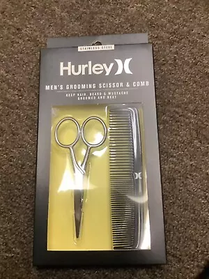 Hurley Men's Grooming Scissor & Comb Grooming Kit For Beard Mustache Steel • $7.99