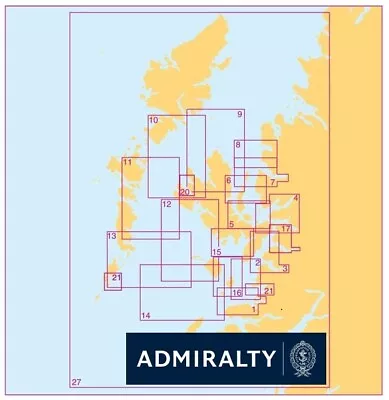 Admiralty Small Craft Leisure Charts 5616 | Scotland West And Outer Hebrides • £15