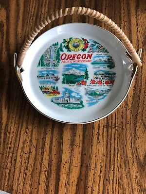 Oregon Pacific Wonderland 7” Souvenir Plate With Handle • $13