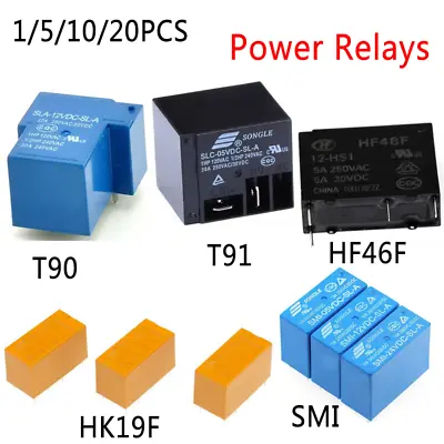 3V 5V 9V 12V 24V DC Multiple Types Mini Power Relays 4-Pin 5-Pin 6-Pin 8-Pin PCB • $1.99