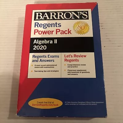 Regents Algebra II Power Pack 2020 (Barrons Regents NY) - Paperback • $14.99