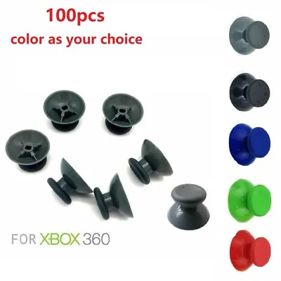 $16.73 • Buy 100pcs Xbox 360 Thumbstick Cover Controller Joystick Analog Grip Stick Cap Axis