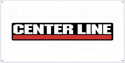 $25 • Buy Center-Line Wheels Vintage Vinyl Banner | Garage Décor | Man Cave