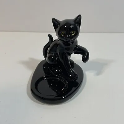 PartyLite KITTY Tealight Holder Black Cat P90518 Halloween Candle Holder • $33.64