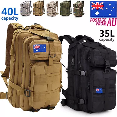 40L/35L Military Tactical Backpack Hiking Camping Outdoor Army Bag Rucksack • $36.09