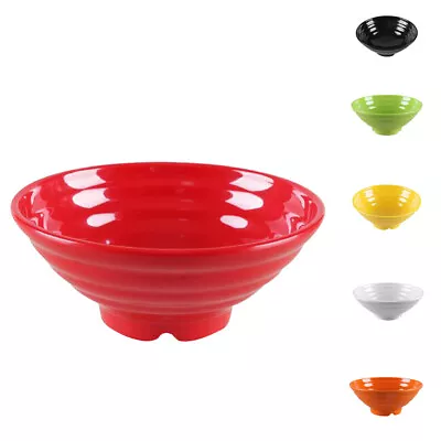 6 Color Melamine Bowls Noodles Rice Dinner Soup Fruit Salad Bowl Kitchenware 1pc • £7.76