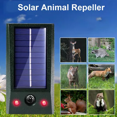 Animal Repeller Ultrasonic Solar Power Bird Dog Cat Skunk Deer Raccoon Repellent • $10.99