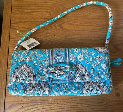 VERA BRADLEY New With Tag LARGE CLUTCH - IN TOTALLY TURQUOISE PATTERN. • $20