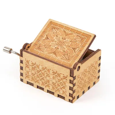 Music Box You Are My Sunshine Hand Crank Toy Kid Gift Handmade Wooden • £5.63