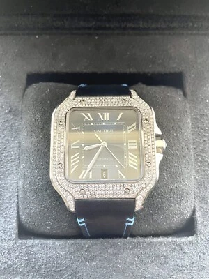 £10000 • Buy Cartier Santos Large 39.8mm Diamond Dial Ref: WSSA0030- Full Set - 2019