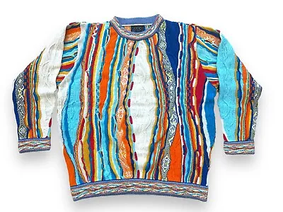 Geccu 3D Multi Colour Mercerised Cotton Unisex Sweater Knitwear Jumper Men Women • $279