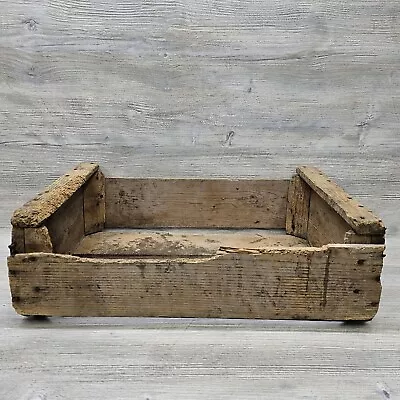 Vintage Old Wooden Box Crate Rustic Farmhouse Distressed Decor Country Living  • $19.99