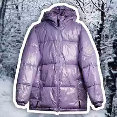 Wesc Purple Puffer Coat With Hood Mens Size Small Nwt Lavendar Waterproof • $88