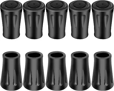 Dacitiery Walking Stick Rubber Tips Ferrules 10 Pack Walking Pole Rubber Tips • £6.64