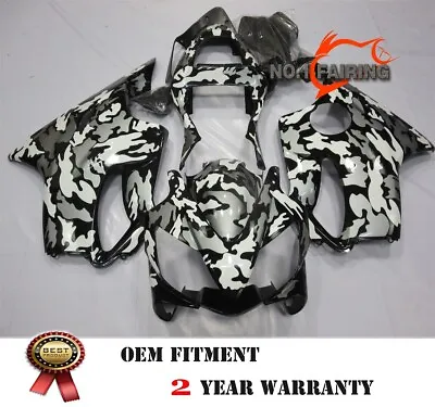 White & Black Camouflage ABS Fairings Set Body Kit For Honda CBR600F4I 01 02 03 • $599.85