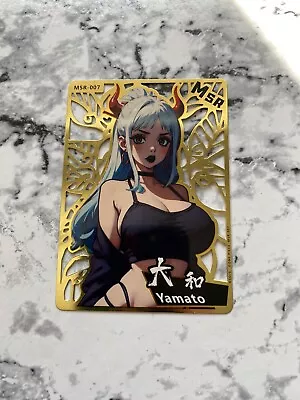 YAMATO - ONE PIECE - GOLD METAL CARD - MSR-007 Goddess Story Redemption Card • $20