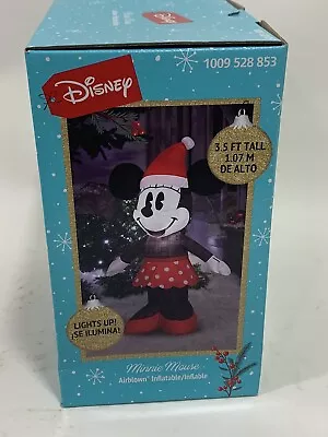 New Disney Minnie Mouse Inflatable Gemmy Christmas Yard Decor 3.5' LED Lights Up • $39.50