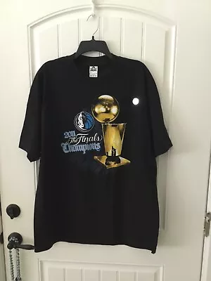 Vintage Dallas Mavericks NBA 2011 Championship Black T-ShirtWith Players Names  • $40