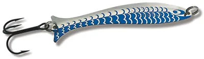 Mooselook 11211-S/BLU Midget Wobbler Spoon 1-7/8  1/12oz Silver/Blue • $12.48