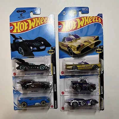 2024 Hot Wheels Batman Forever Batmobile Treasure Hunt Lot Of 6 New • $20